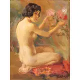 Nude by Fernando Amorsolo, oil on canvas, sold Nov 2020