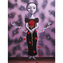 Joy Mallari, Par Avion, oil on canvas