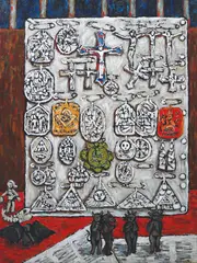 Mario Parial, Anting-anting, acrylic on canvas