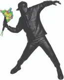 Flower Bomber (Black Gesso Version) by Brandalism Banksy x Medicom, polystone (with box) ), sold Jun 2020