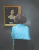 Annie Cabigting, Mesdames (Portrait of Lucina Brembati by Lorenzo Lotto 1480-1556), oil on canvas