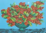 Rayo y Regocijo by Juvenal Sansó Garrit, acrylic on canvas, sold Feb 2020