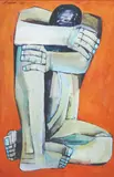 Seated Figure by Ang Kiukok, tempera, sold Nov 2019