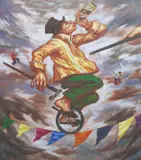 Mark Justiniani, Palabas, oil on canvas