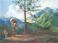 Baguio by Isidro Ancheta, oil on canvas, sold Nov 2019