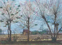 Kakawate by Jorge Pineda, oil on canvas, sold Nov 2019