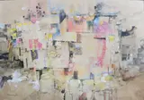 Abstract by Vicente Manansala, watercolor on paper, sold Sep 2019