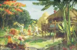 Fernando Amorsolo, Barrio Scene
