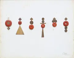 Untitled by Arturo Luz, mixed media, sold Jun 2019