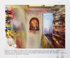 The Archive by Buen Calubayan, oil on canvas 60” x 72” (152 cm x 183 cm), sold Jun 2019