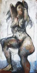 Onib Olmedo, Nude, oil on board