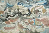 Barcelona by Federico Aguilar Alcuaz 1932-2011, watercolor on paper, sold Feb 2019