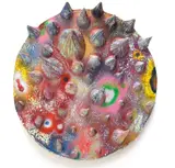Leeroy New b.1986, Moonscape, fiberglass, automotive paint, epoxy, wooden frame