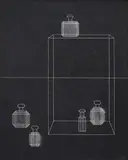 5 Bottles by Arturo Luz, acrylic on canvas, sold Sep 2018
