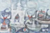 Manuel Rodriguez Sr., River Festival, oil on canvas