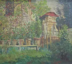 Untitled by Romulo Galicano, oil on canvas, sold Jun 2018