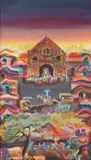 Glorieta by Manuel Baldemor, oil on canvas, sold Jun 2018