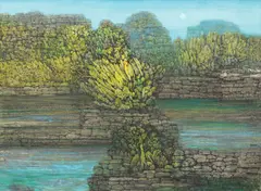 Untitled by Juvenal Sansó Garrit, acrylic on canvas, sold Jun 2018