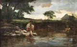 Fabián de la Rosa, Washing by the River