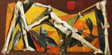 Ang Kiukok, Fishermen, oil on canvas