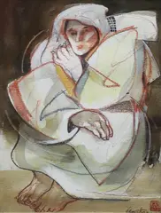 Benedicto Cabrera, Sabel, mixed media