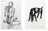 a.) Untitled / Man
b.) Untitled / Dog by Ang Kiukok, pen and ink on paper, sold Sep 2017