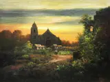 Untitled by Cesar Buenaventura, oil on canvas, sold Sep 2017