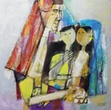 Kambal by Mauro Malang Santos, gouache, sold Sep 2017