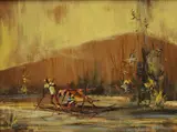 Untitled by Romeo Tabuena, oil on wood, sold Sep 2017