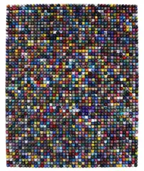 Gino Bueza, Painting Changes, But Not Very Much, synthetic polymer and glue on canvas