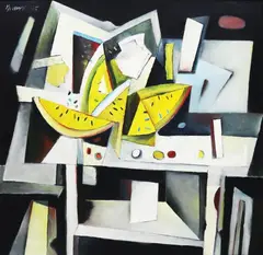 Ang Kiukok, Still Life, oil on canvas