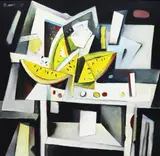 Still Life by Ang Kiukok, oil on canvas, sold Sep 2017
