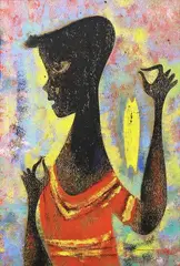 Manuel Rodriguez Sr., Untitled, mixed media on board