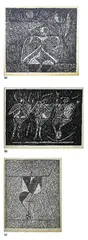 Arturo Luz, a.) Night Song b.) Performance No.1  c.) Cyclist, a.) etching 19/20 b.) etching 11/15 c.) etching 19/20