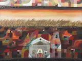 Church by Manuel Baldemor, mixed media, sold Sep 2017