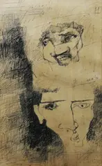 Untitled by Onib Olmedo, pen and ink on paper, sold Sep 2017