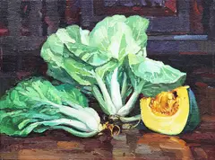 Still Life by Sofronio y Mendoza, oil on canvas, sold Sep 2017
