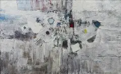 Lee Aguinaldo, White Wall No.2, oil on canvas