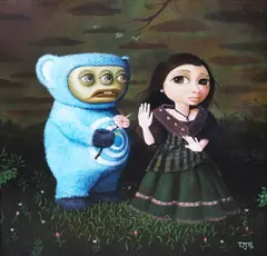 Luis Lorenzana, The Agony of Popoy’s Rejection, oil on canvas