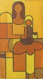 Cenon M. Rivera, Mother and Child, oil on canvas