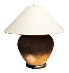 Brown Button Jar with Shade by Menchu Katigbak Collection, sold Mar 2017