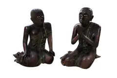 Sitting Monks by Menchu Katigbak Collection, sold Mar 2017