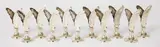 11 Silver Place Card Holders Feather Design by Menchu Katigbak Collection, sold Mar 2017