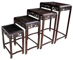 Antique Nest of Tables by Menchu Katigbak Collection, sold Mar 2017