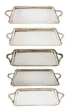 Set of 5 Pieces Graduated Silver Plated Trays wit by Menchu Katigbak Collection, sold Mar 2017