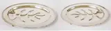 Menchu Katigbak Collection, Pair of Big Silver Plated Trays with 4 Legs and Le