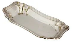 Rectangular Silver Plated Tray by Menchu Katigbak Collection, sold Mar 2017