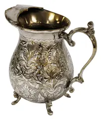 Silver Plated Footed Pitcher with Embellishments by Menchu Katigbak Collection, sold Mar 2017