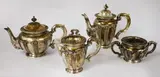 Silver Plated Coffee Pot, Creamer, Milk and Sugar by Menchu Katigbak Collection, sold Mar 2017