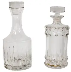 Pair of Rosenthal Crystal Decanters with Covers by Menchu Katigbak Collection, sold Mar 2017